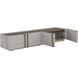 Jamille 80 inch Cream Media Console & Cabinet